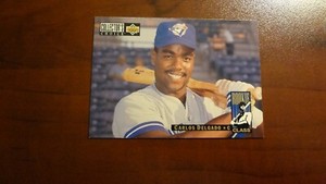 1994 COLLECTOR'S CHOICE ROOKIE CLASS # 4  CARLOS DELGADO  BASEBALL CARD