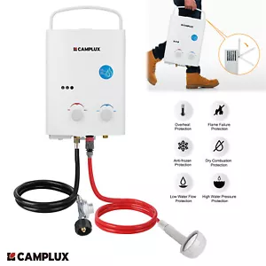 CAMPLUX Gas Hot Water Heater Portable Instant Shower System Camping LPG Caravan - Picture 1 of 12