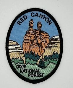 Parche bordado Red Canyon, Utah UT Dixie National Forest P298a - Imagen 1 de 6