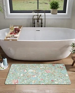 Ultra Thin Bathroom Rugs 17"x30" Absorbent Non-Slip Floor Mat Quick Drying Ea... - Picture 1 of 9