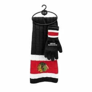 NHL Chicago Blackhawks Schal & Handschuhe Geschenkset - Bild 1 von 1