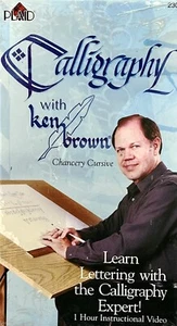 Calligraphy with Ken Brown: Chancery Cursive - VHS - Lettering Instruction - - Picture 1 of 1