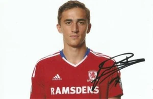 MIDDLESBROUGH: JULIEN DE SART SIGNED 6x4 PORTRAIT PHOTO+COA - Picture 1 of 1