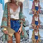 Feminine Frauen Kimono Tops Cardigan Beach Urlaub Lange Sonnenmantel Jacke