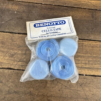 Vintage Benotto Handlebar Tape LIGHT BLUE NOS Professional Bar Cello New Ribbon - Image 1 of 4
