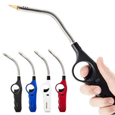 Stabfeuerzeug 4x Biegsam Nachfüllbar Jet Flame Sturm Feuerzeug Gas Feuerzeuge - Bild 1 von 4