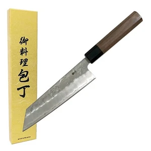 Yoshihiro 17cm GINSAN Yasuki Silver 3 Nashiji Japanese Damascus Bunka Chef Knife - Bild 1 von 13