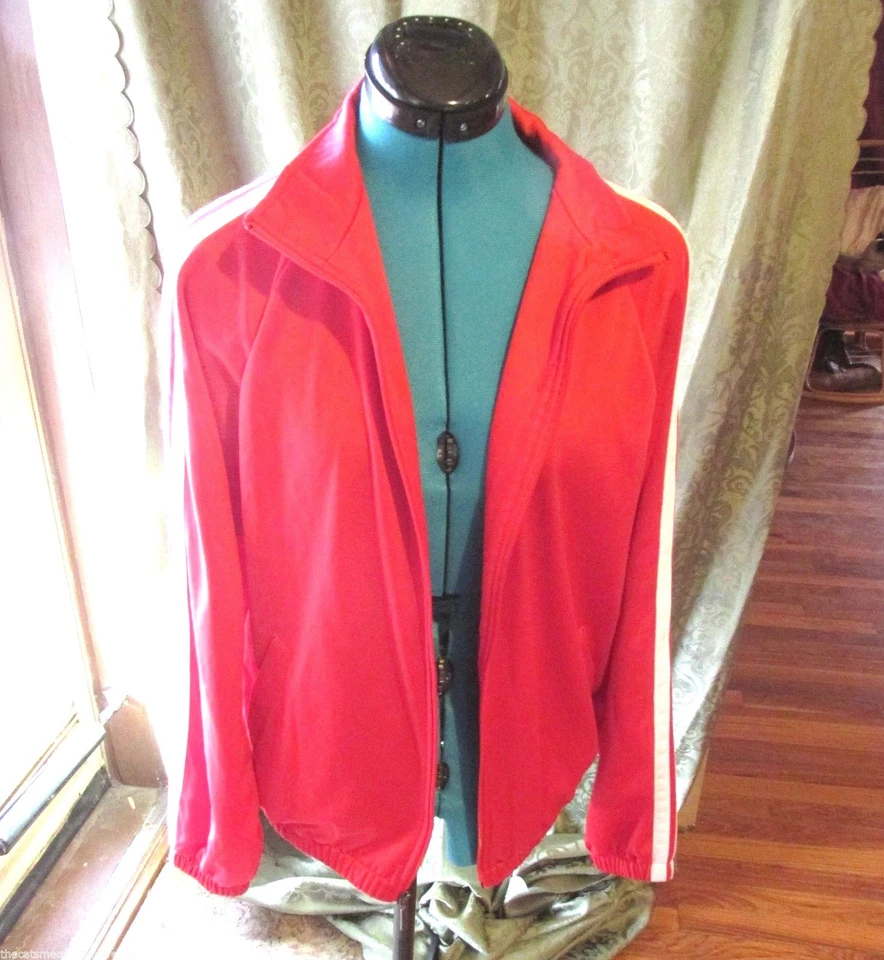 Casaco ou jaqueta de aquecimento Augusta serigrafia tamanho adulto pequeno vermelho branco fantasia - Imagem 1 de 4