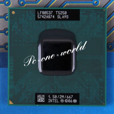 For Intel Core 2 Duo T5250 T5750 T5850 T6400 T6500 T6600 Socket P CPU Processor - Image 1 of 2