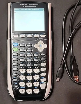 Texas Instruments TI-84 Plus C Silver Edition Graphing Calculator - Pink + Cable - Image 1 of 4