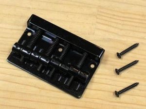 Fernandez Revolver Bridge Set For 4 String Black - Picture 1 of 10