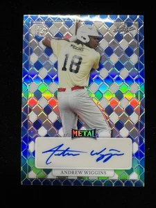 ANDREW WIGGINS BLUE METAL AUTOGRAPH #/8 LEAF PERFECT GAME NATIONAL 2022 - Picture 1 of 2