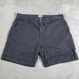 Flint and Tinder Shorts Mens 33 Charcoal Gray Chino Stretch Zip Fly Huckberry - Picture 1 of 12