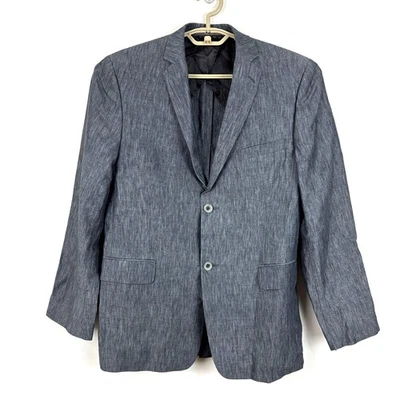 Blazer DKNY Gris 100% Lino 2 Botones Niño 18R Evento Boda Invitado Cóctel Foto 1 de 4