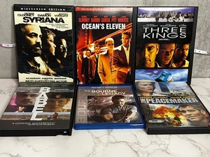 GEORGE CLOONEY BRAD PITT MATT DAMON DVD MOVIE LOT (6)- Syriana, Oceans 11 + MORE - Picture 1 of 1