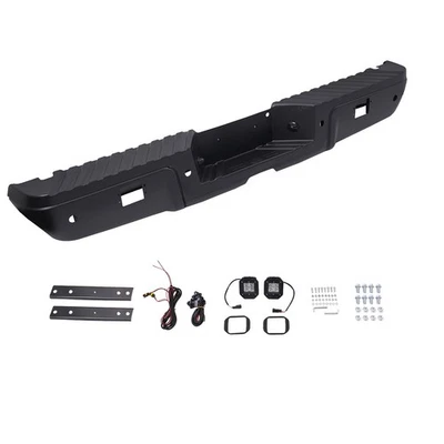 Fit For Ford F250 F350 F450 2008-2016 Rear Step Bumper w/ LED Lights Sensor Hole Foto 1 de 4