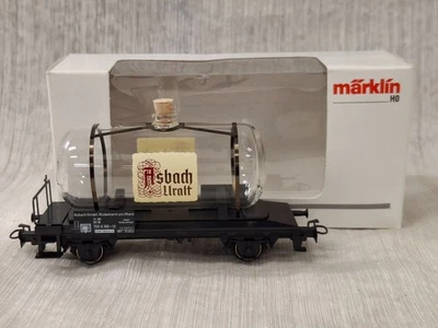 H0 Märklin 44523 Glass Tank Car DB Epoche IV "Asbach Uralt" - New In Box - Image 1 of 4