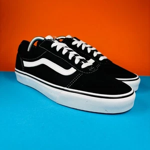 VANS Ward Sneakers - UK8.5 - Black Canvas - New in Box - Picture 1 of 19