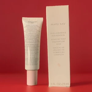 Mary Kay FULL Coverage Foundation DISCONTINUED PINK CAP /IVORY 202 - Picture 1 of 2