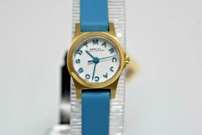 New Marc By Marc Jacobs Mini YG Blue Leather MBM1314 MSRP $175 Watch - Image 1 of 4