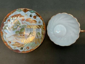 Antike japanische Imari Teetasse & Untertasse Shogune - Bild 1 von 11