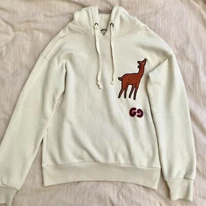 Gucci Men's Off-White GG Deer Hoodie (Size S) - Picture 1 of 3