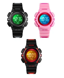 SKMEI Outdoor Sports Digital Water Resistant Backlight Date Alarm Wristwatch - Picture 1 of 6