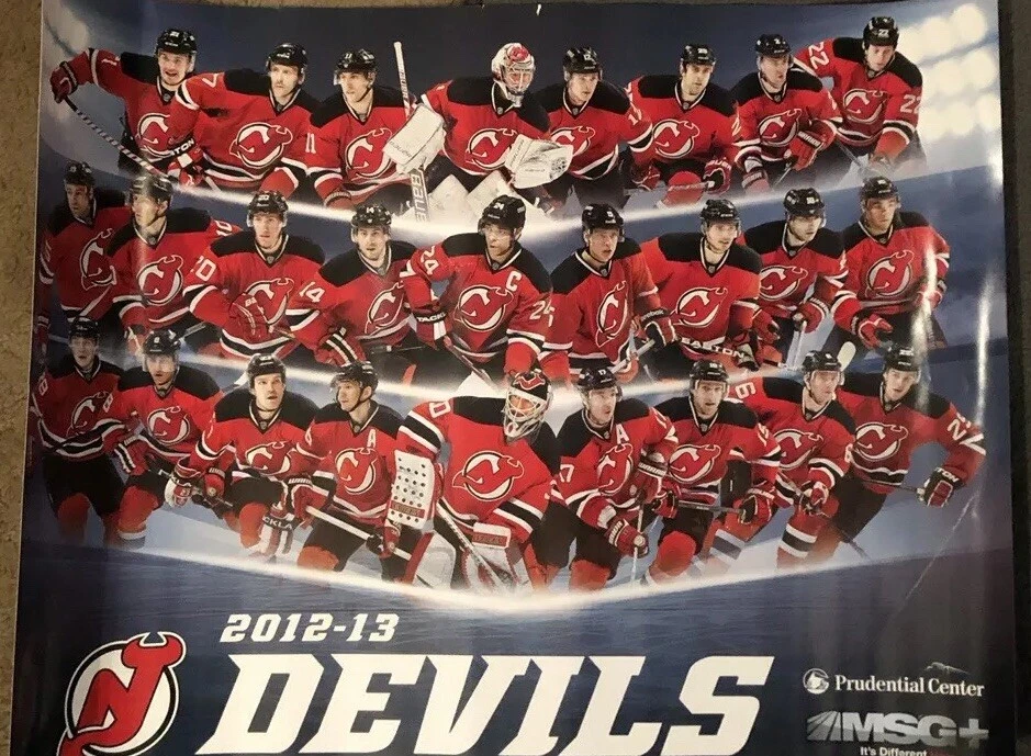 Póster del equipo New Jersey Devils 2012-2013 Martin Brodeur Patrik Elias Foto 1 de 1