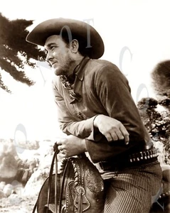 ANTIQUE 8X10 REPRODUCTION PHOTOGRAPH PRINT HOLLYWOOD ACTOR COWBOY BEN JOHNSON #5 - Picture 1 of 1