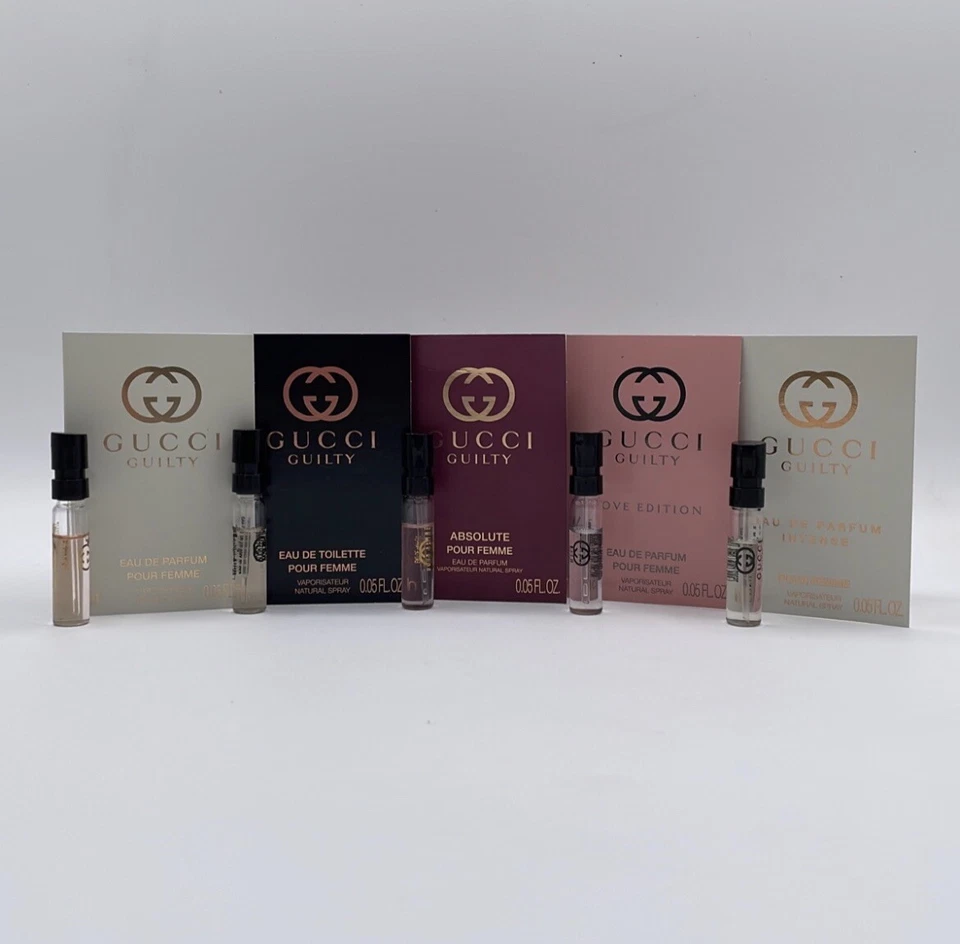 Juego de muestra de perfume Gucci Guilty de 5 piezas para mujer Foto 1 de 4
