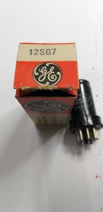 TUBO VALVOLA 12SG7 GE NUOVA ORIGINALE FUNZIONANTE - Zdjęcie 1 z 1