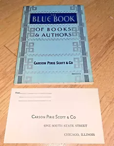 1933 THE BLUE BOOK of BOOKS & AUTHORS - Carson Pirie Scott & Co Ernest Hemingway - Picture 1 of 12