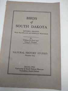 1946 Birds Of South Dakota by William Over Craig Thomas Ornithology - Imagen 1 de 4