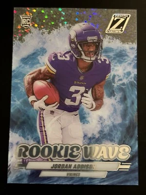 2023 Panini Zenith Rookie Wave Sparkle Jordan Addison RC #14 Rookie Card - Image 1 of 2