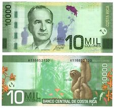 2014 Costa Rica 10000 Colones Series A P277b Banknote UNC