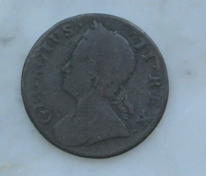HALF  PENNY GEORGES II 1759  RARE   colonial coin  poids 9 gr20 - Picture 1 of 2