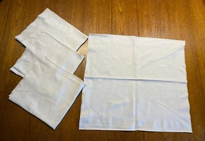 Vintage Preloved White Damask Nakins - Set of 4 - vgc - Picture 1 of 13