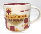 Starbucks Las Vegas You Are Here Mug Cup Welcome 2015 Red White 14 Oz EUC