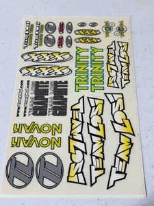 Losi Team TL XXX Graphite 2WD Buggy Vintage RC R/C Sticker Decal Sheet 1/10 NOS - Picture 1 of 1