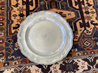 LARGE ANTIQUE 12.5" SCALLOPED PEWTER CHARGER/PLATE (1 OF 2) LISTED