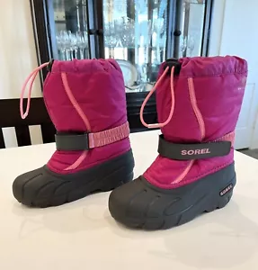 Sorel Flurry Winter Snow Boots Fleece Lined Insulated Girls Size 2 NWOT - Picture 1 of 18