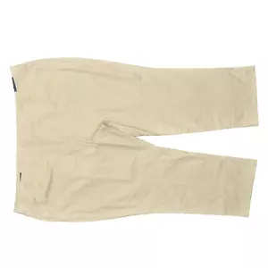 NEW Lands' End Women's Plus Size 32W Chino Straight Pants Beige Cotton Blend - Picture 1 of 8