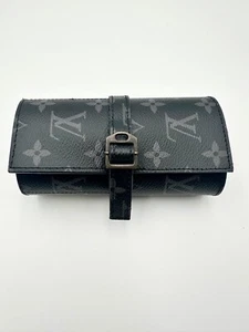 STREET ART OPERA LOUIS VUITTON PORTA OROLOGI DA 4 CUSTOMIZED LV MONOGRAM CANVAS - Foto 1 di 9