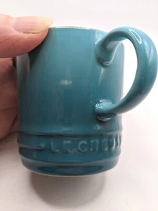 Le Creuset Espresso Small Cup 12oz Blue Marseille Stoneware Coffee Kitchen 350ml - Picture 1 of 4