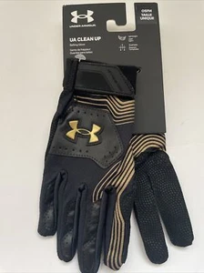 Under Armour Boys' Kids Baseball Gloves New Clean Up 21 , Black Gold One Size - Picture 1 of 7