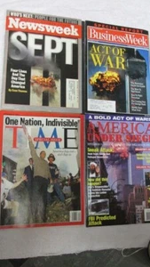 FOUR 9/11 Commemorative Magazines from TIME, NEWSWEEK, Business Week, SPECIAL - Picture 1 of 6