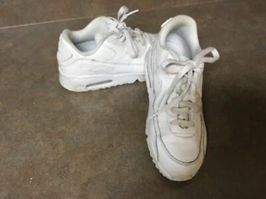 Kids Nike Air Max '90 White 833414-100 Sneakers Size 3Y (CON63) - Picture 1 of 5