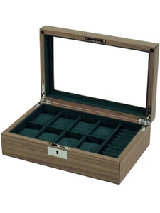 Rothenschild Uhrenbox Nussbaum RS-2442-W für 8 Uhren - Bild 1 von 9