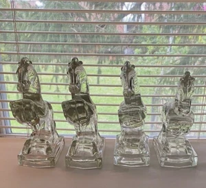 Vintage 4 Rearing Horse Bookends - Picture 1 of 5