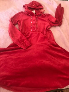 NWT Cupcake Cutie twirl dress 10 velour hooded hoodie gymboree holiday christmas - Picture 1 of 3